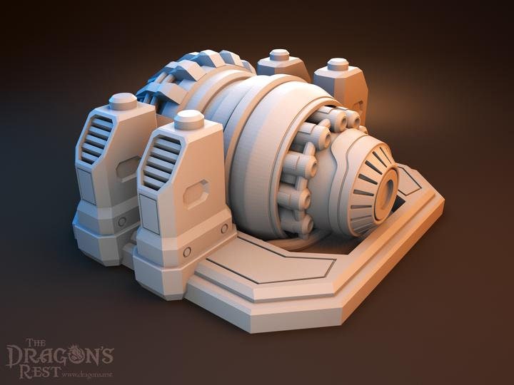 Plasma Generator Sci-Fi Scatter Terrain 28mm | 32mm | Dungeons and Dragons | DnD | Starfinder | Battletech | SW Legion | Wargaming