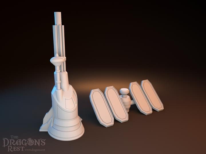 Comms Tower | Array Sci-Fi Scatter Terrain 28mm | 32mm | Dungeons and Dragons | DnD | Starfinder | Battletech | SW Legion | Wargaming
