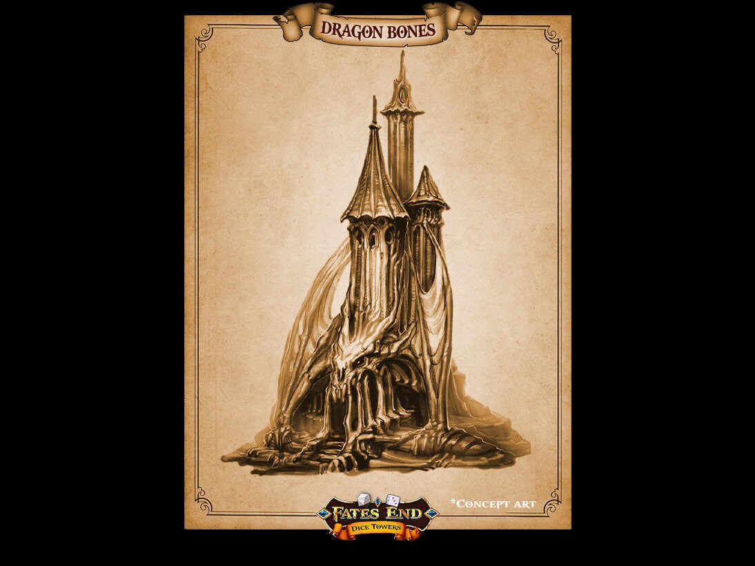 Skeletal Dragon EPIC Dice Tower Fates End | Dungeons and Dragons | DnD | Pathfinder | Starfinder | Tabletop RPG | Wargaming |