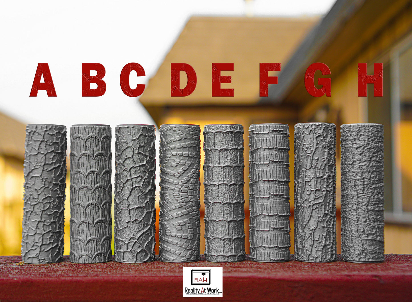 Textured Rollers Collection 3 Clay Foams D&D Terrain | 28mm | 32mm | Dungeons and Dragons | DnD | Polymer Clay Pattern | Tabletop RPG
