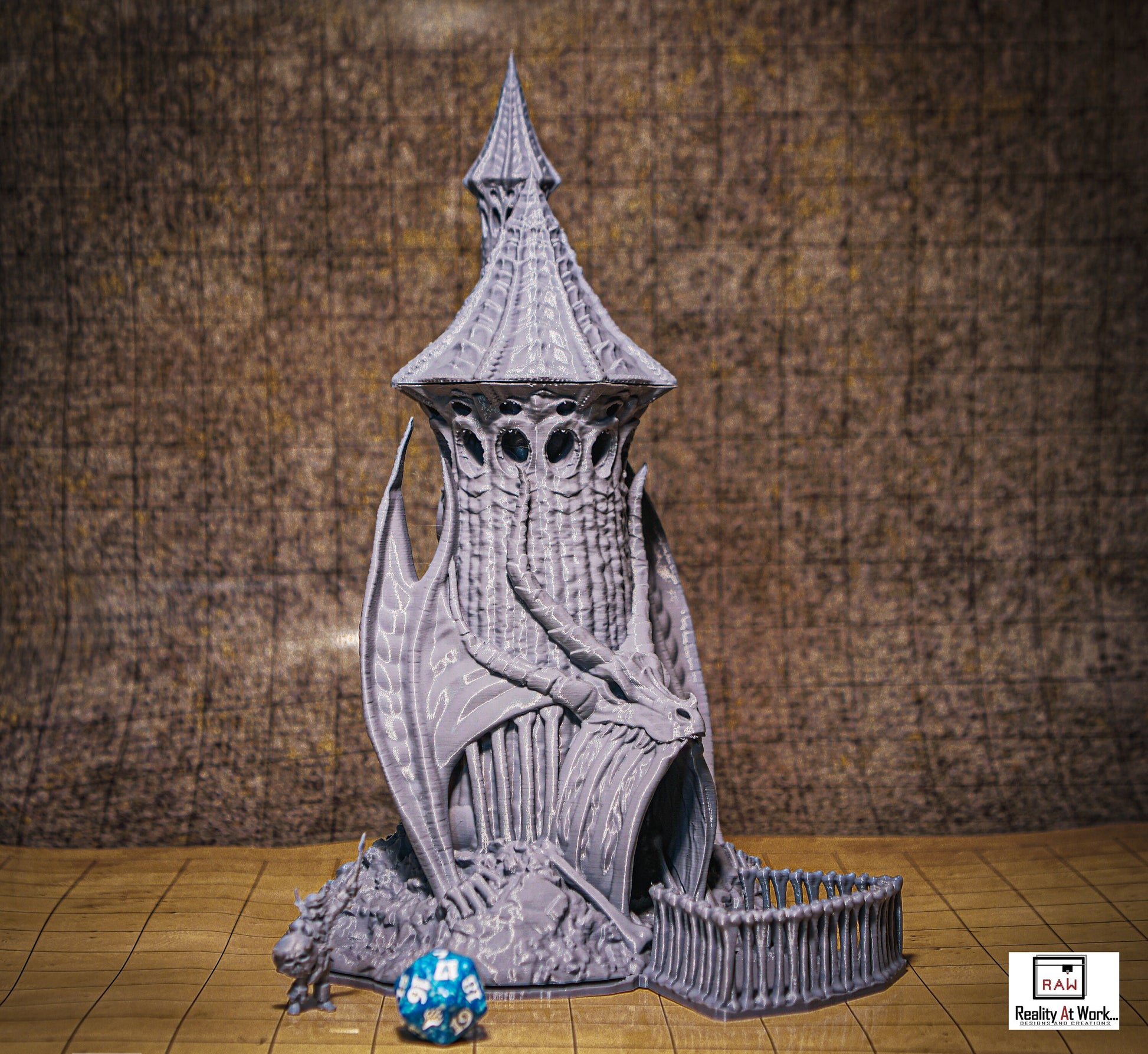 Skeletal Dragon EPIC Dice Tower Fates End | Dungeons and Dragons | DnD | Pathfinder | Starfinder | Tabletop RPG | Wargaming |