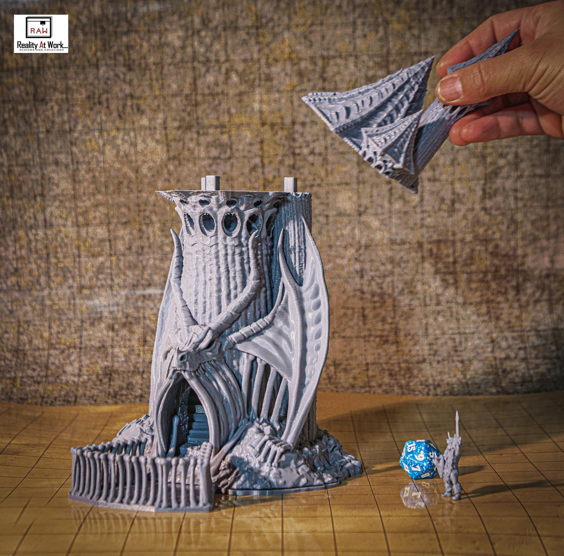 Skeletal Dragon EPIC Dice Tower Fates End | Dungeons and Dragons | DnD | Pathfinder | Starfinder | Tabletop RPG | Wargaming |