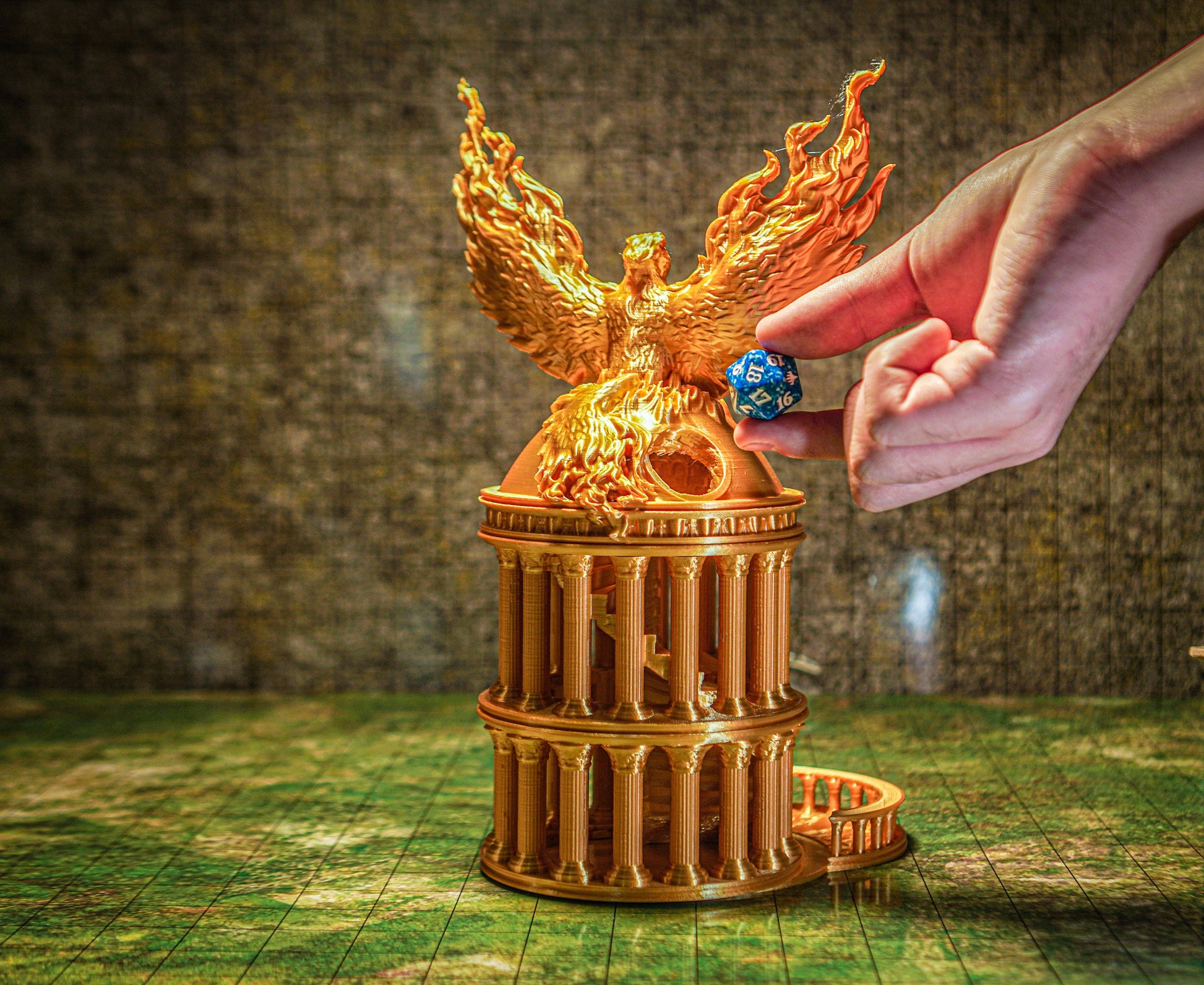 The Phoenix Dice Tower Fates End | Dungeons and Dragons | DnD | Pathfinder | Starfinder | Tabletop RPG | Wargaming |