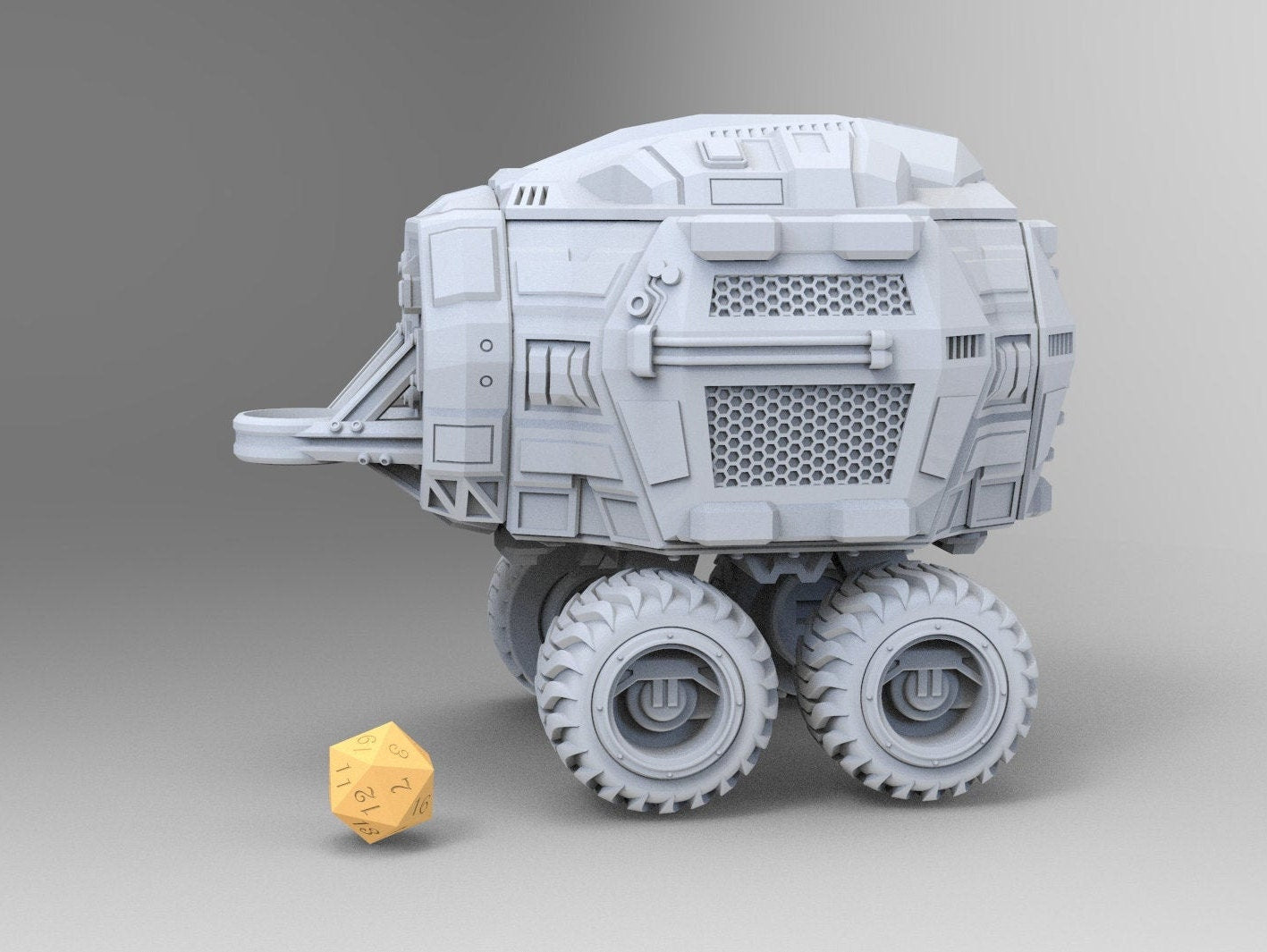 Scarab Heavy Hauler Sci Fi Vehicle 28mm | Dungeons and Dragons | DnD | Starfinder | SW Legion | Wargaming