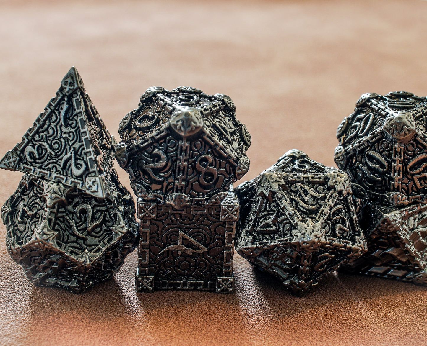 DnD Metal Dice Set, Shadow Arts, Full Dice Set for Dungeons and Dragons, D and D, Role Playing Games, MTG Dice, Christmas Gift