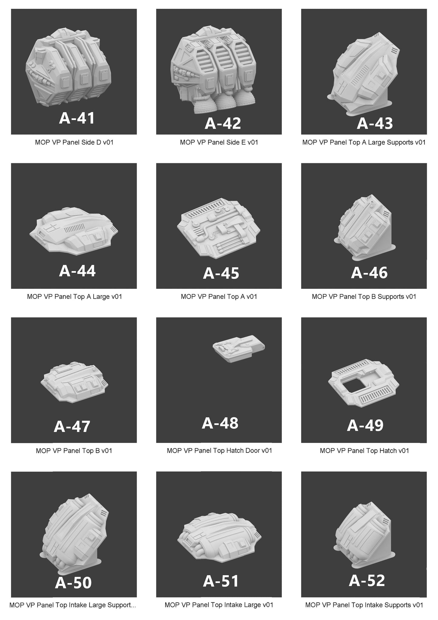Modular Spaceship Vehicle Customizable Parts Collection 2 | 28mm 32mm | Sci-Fi | Starfinder | Dungeons and Dragons | DnD | RPG | Spelljammer