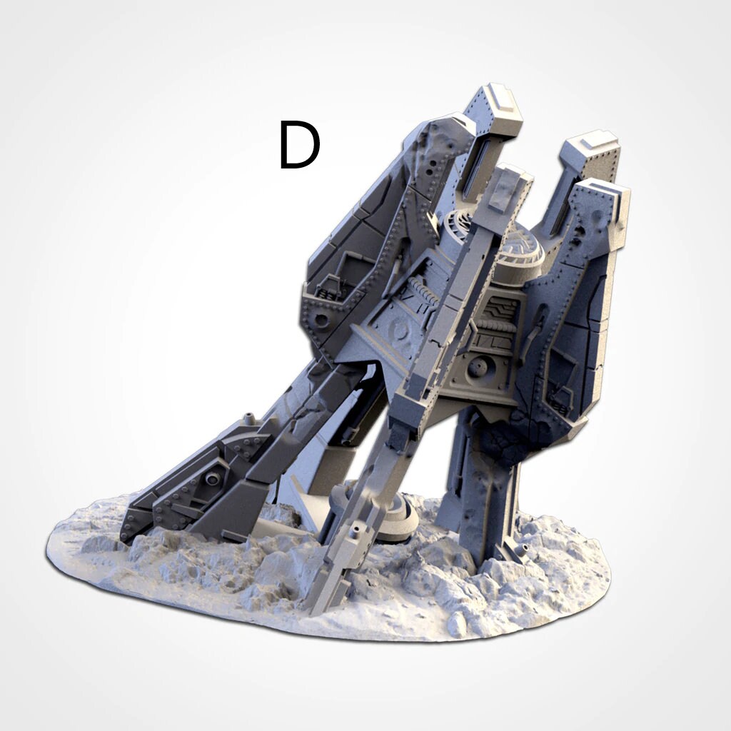 Landing Capsules Scatter Terrain | 28mm 32mm Tabletop Wargaming | Roleplaying Game | Starfinder | Legion | Txarli Factory