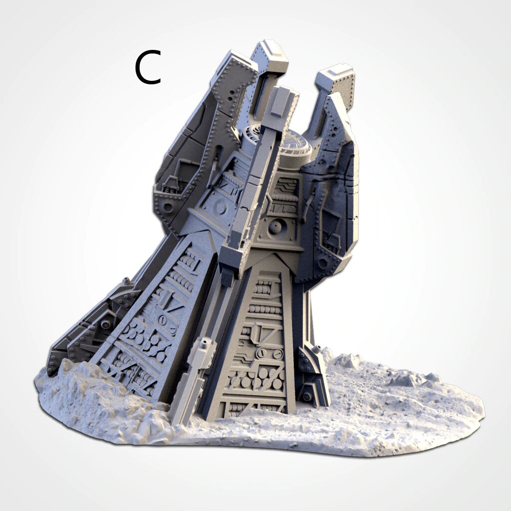 Landing Capsules Scatter Terrain | 28mm 32mm Tabletop Wargaming | Roleplaying Game | Starfinder | Legion | Txarli Factory