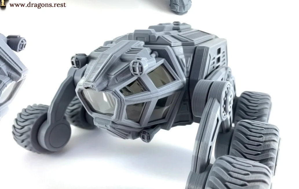 Bogie All Terrain Ground Vehicle | 28mm 32mm | Sci-Fi Stargrave | Starfinder | Dungeons and Dragons | DnD | RPG | Spelljammer | SW Legion |