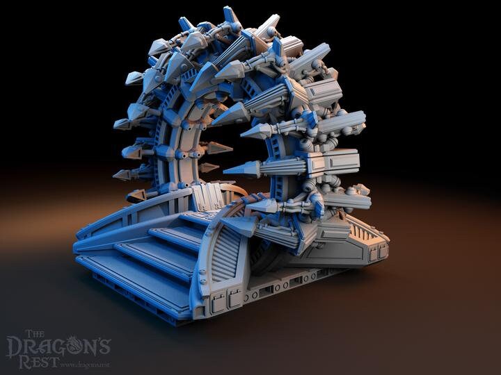 Portal Warp Gate Sci-Fi Scatter Terrain Set 28mm | 32mm | Dungeons and Dragons | DnD | Starfinder | Battletech | SW Legion | Wargaming |
