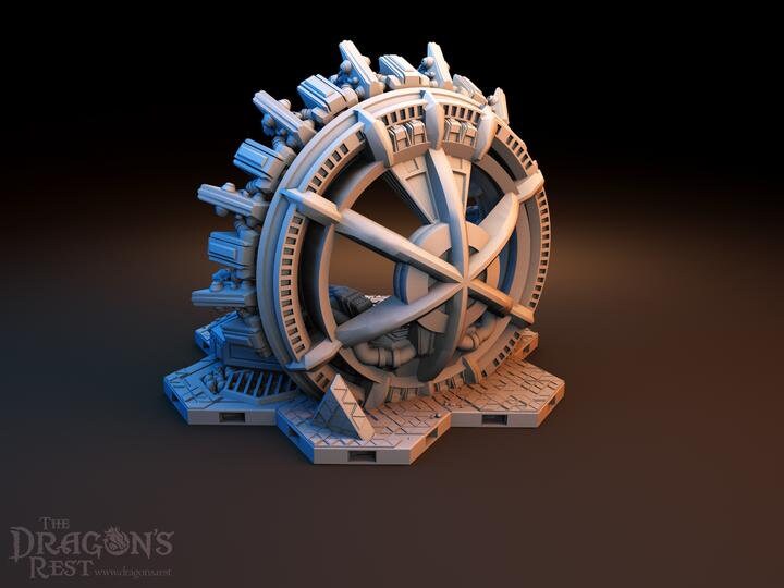 Portal Warp Gate Sci-Fi Scatter Terrain Set 28mm | 32mm | Dungeons and Dragons | DnD | Starfinder | Battletech | SW Legion | Wargaming |
