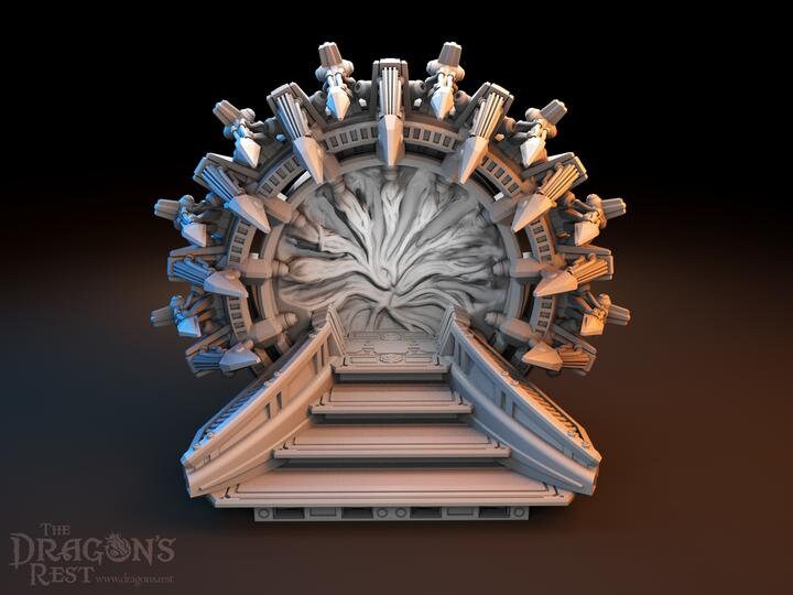 Portal Warp Gate Sci-Fi Scatter Terrain Set 28mm | 32mm | Dungeons and Dragons | DnD | Starfinder | Battletech | SW Legion | Wargaming |
