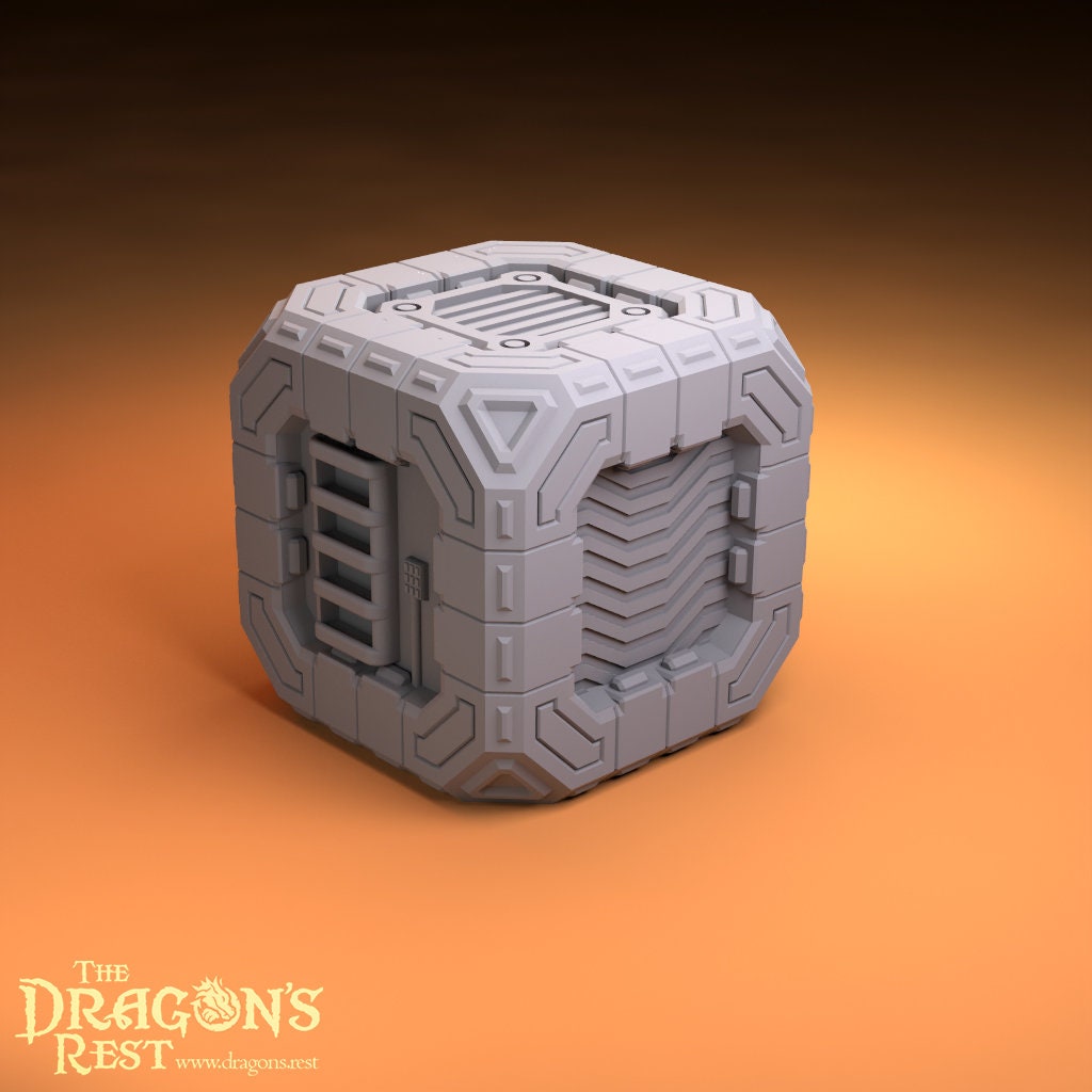 Small Containers 1x1 Sci-Fi Scatter Terrain 28mm | 32mm | Dungeons and Dragons | DnD | Starfinder | Battletech | SW Legion | Wargaming