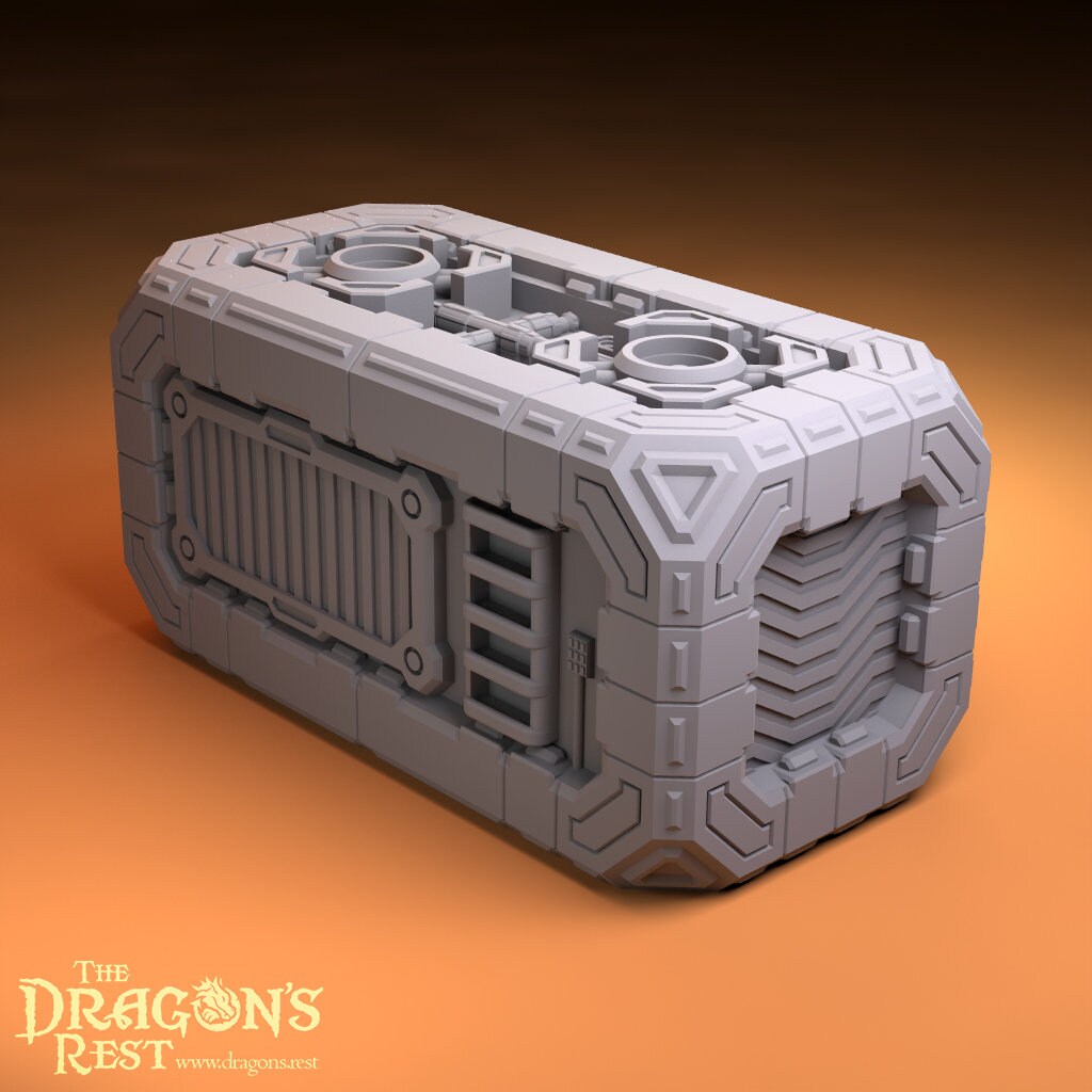 Large Containers 1x3 Sci-Fi Scatter Terrain 28mm | 32mm | Dungeons and Dragons | DnD | Starfinder | Battletech | SW Legion | Wargaming