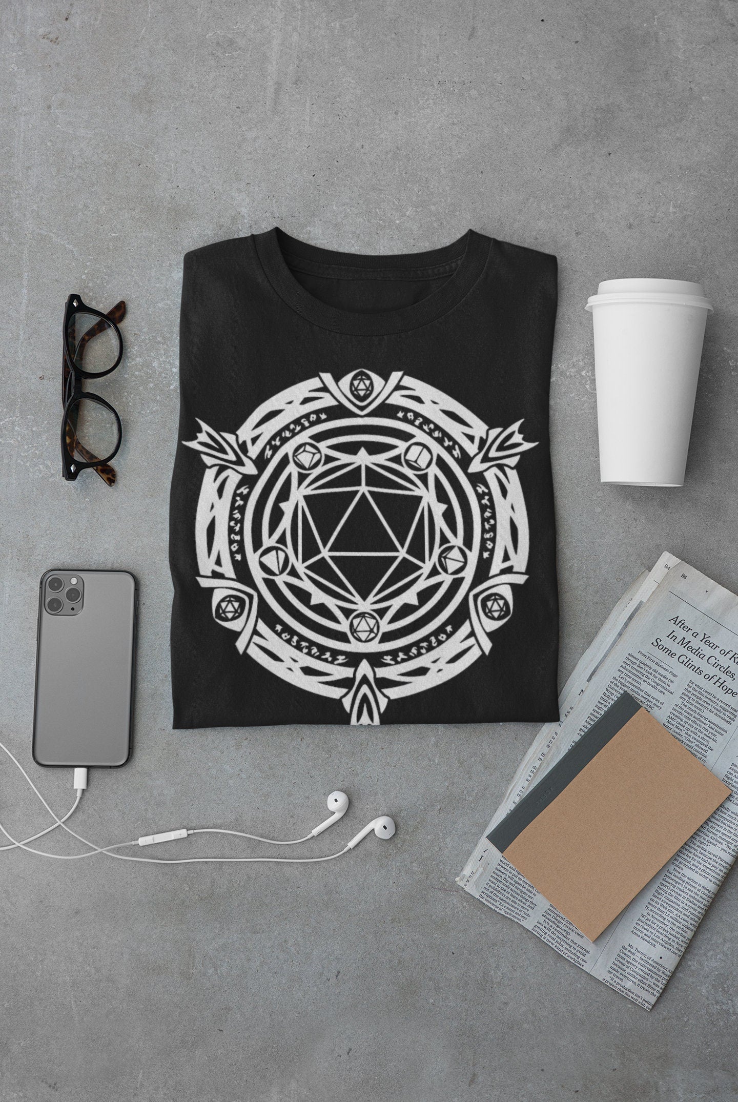 D20 Magister Arcana Circle | UNISEX T Shirt Dungeon Master DM Gift | Dungeons And Dragons Tee | DnD Game | Tabletop Rpg