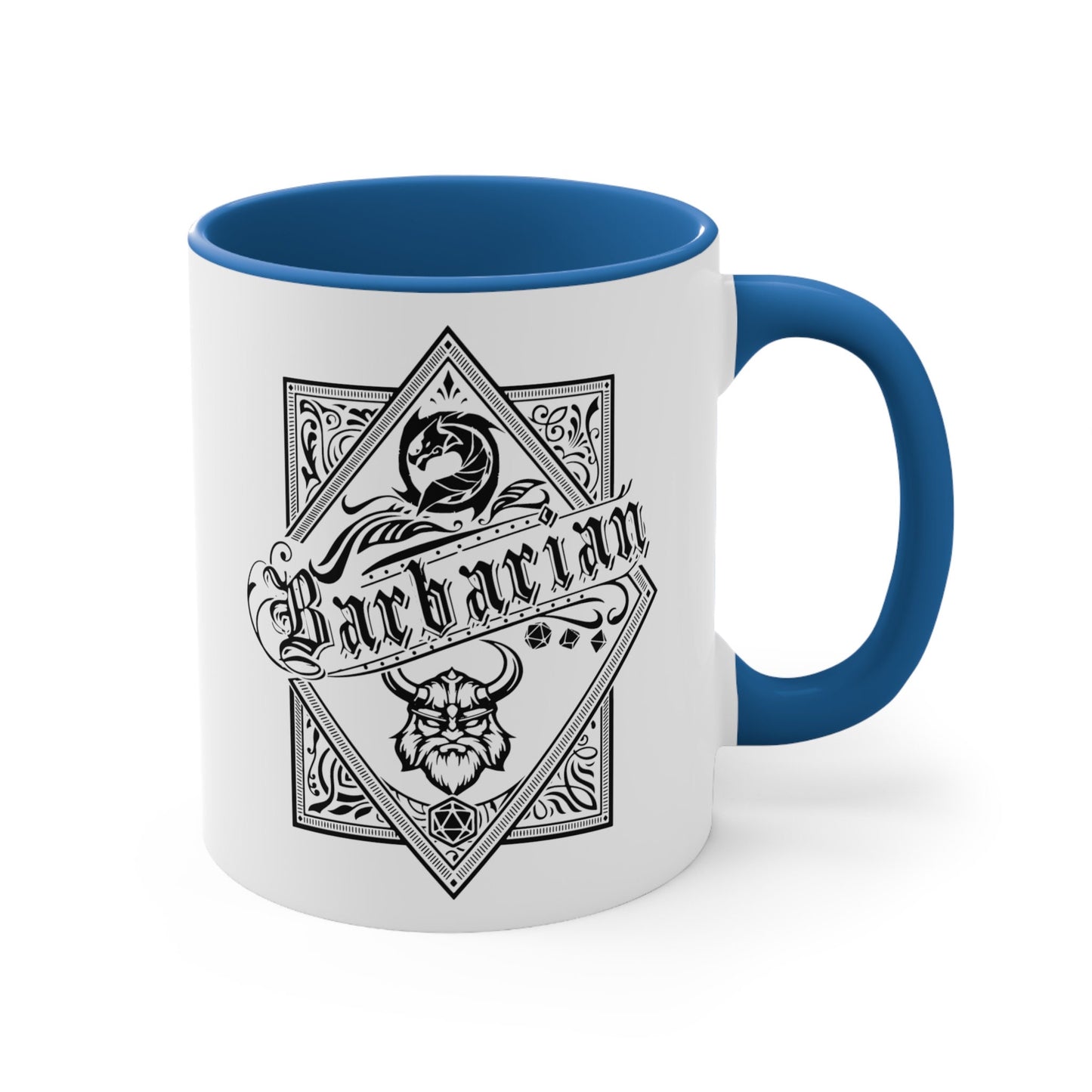 Barbarian D&D Character Class Coffee Mug | RPG Gamer | Funny Dungeon Master DM Gift | D20 Tabletop Gamer | Role Playing Game | Nerd