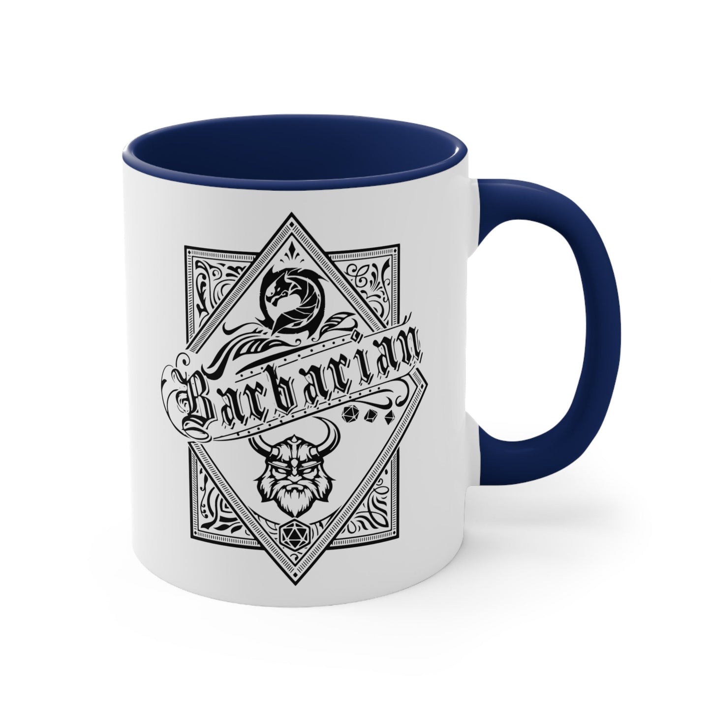 Barbarian D&D Character Class Coffee Mug | RPG Gamer | Funny Dungeon Master DM Gift | D20 Tabletop Gamer | Role Playing Game | Nerd