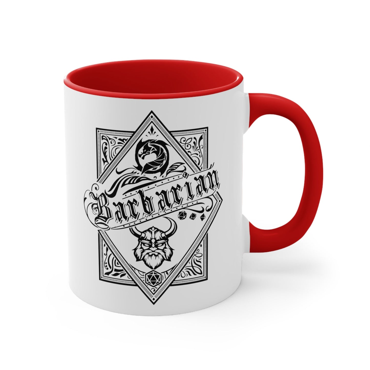 Barbarian D&D Character Class Coffee Mug | RPG Gamer | Funny Dungeon Master DM Gift | D20 Tabletop Gamer | Role Playing Game | Nerd