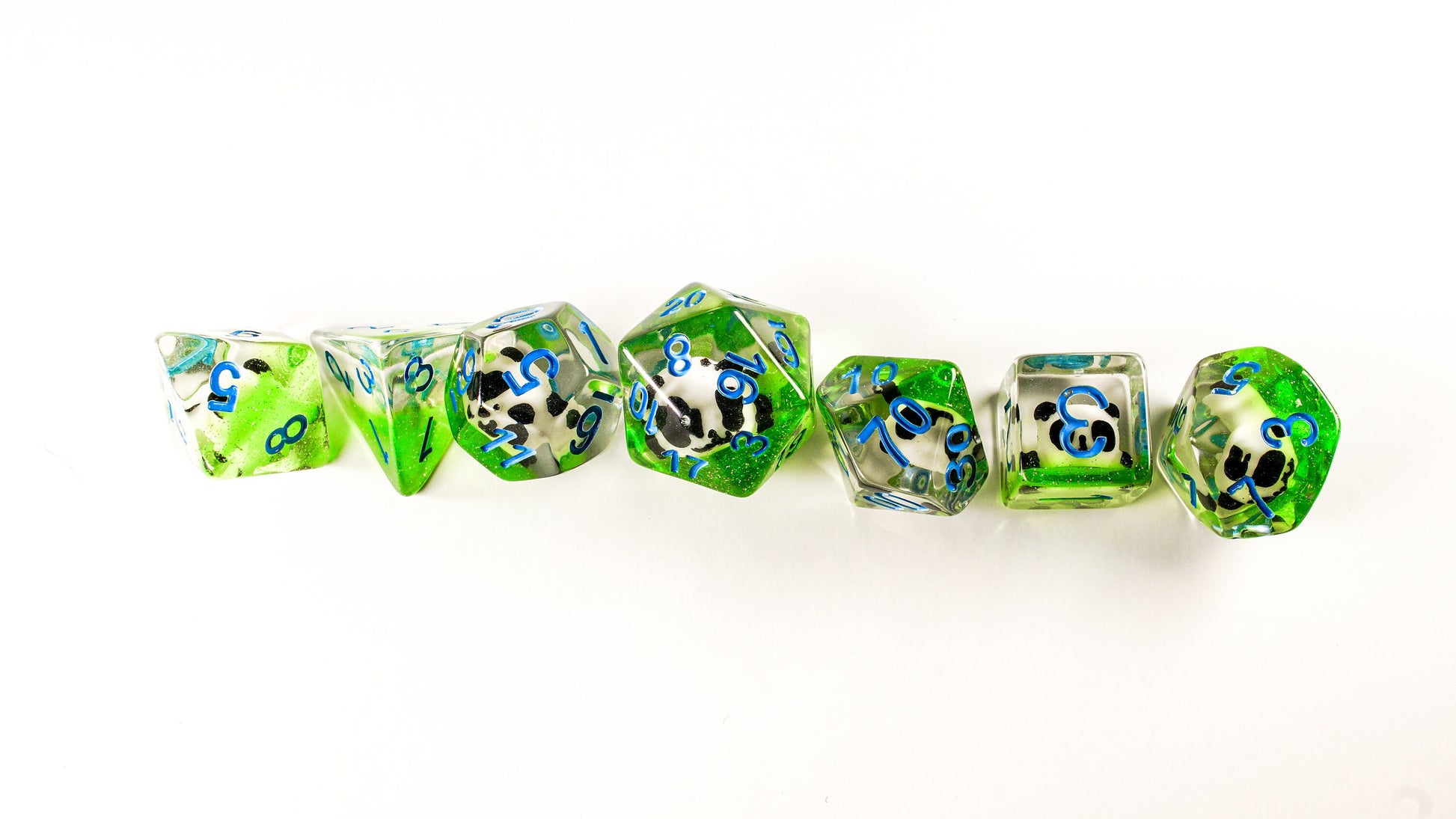 DnD Dice Set Lazy Panda Full Dice Set for Dungeons and Dragons, Role Playing Games, Polyhedral dice set, Limited Edition, DM Gifts, Favors
