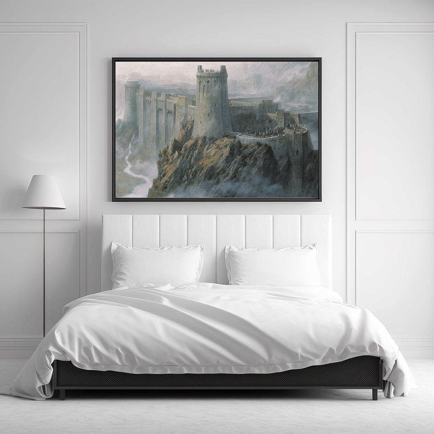 Tolkien Last Helm Stronghold, Commercial Use, Painting Design, Canvas Print, Home Decor, Modern Fantasy Art, Wall Art, Art Printables