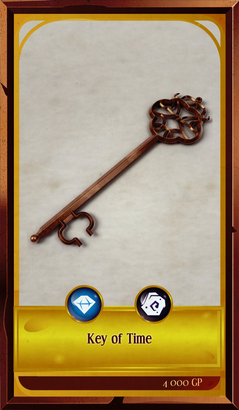 Key of Time, Life Sized prop for Dungeons and Dragons, Dnd, Pathfinder, Starfinder, Cosplay Props, LARPing Props, Tabletop RPG