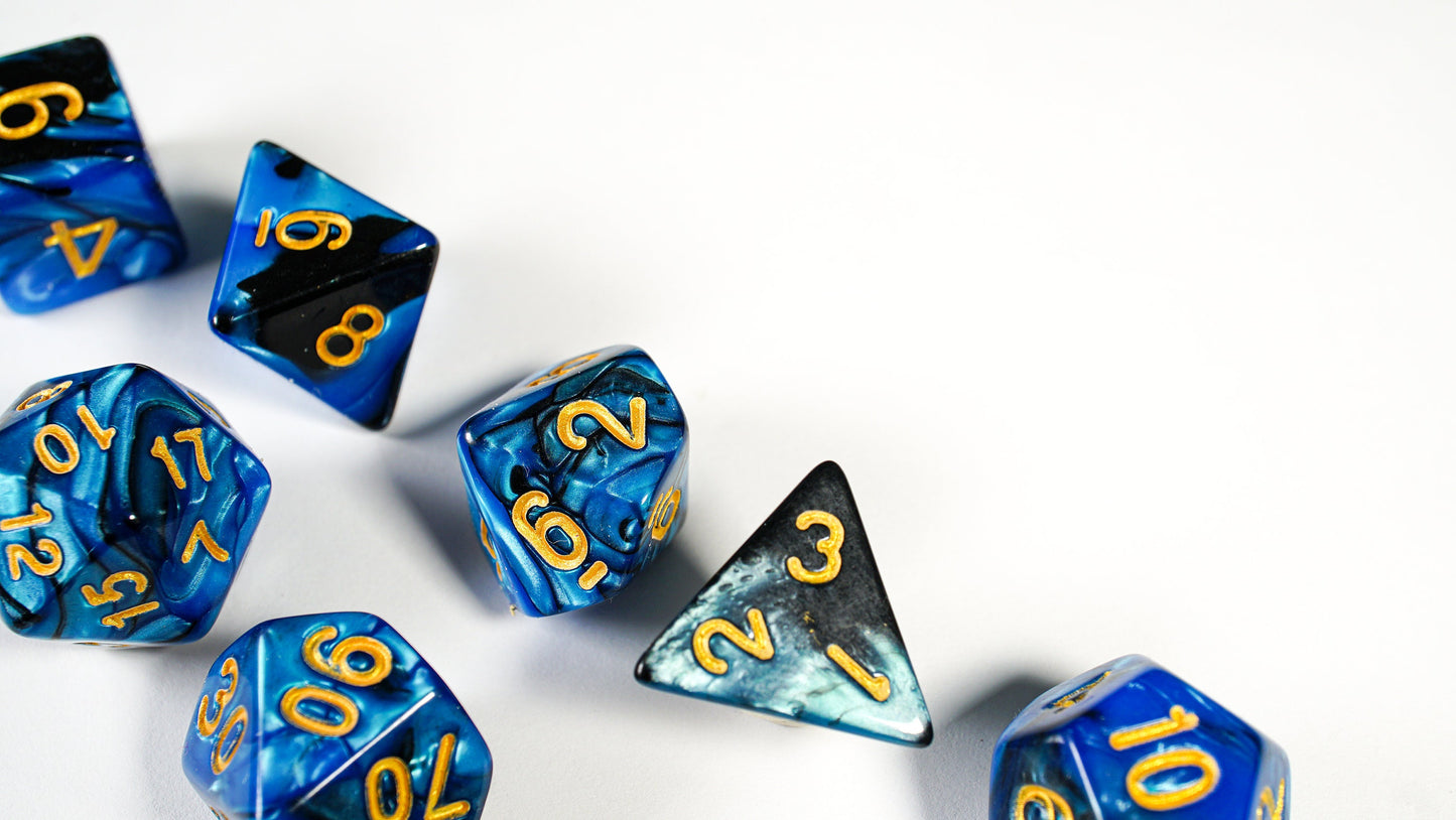 Sage's Wisdom, DnD Dice Set, Dice Set for Dungeons and Dragons, Role Playing Games, Polyhedral dice set, Limited Edition, DM Gift, Favors