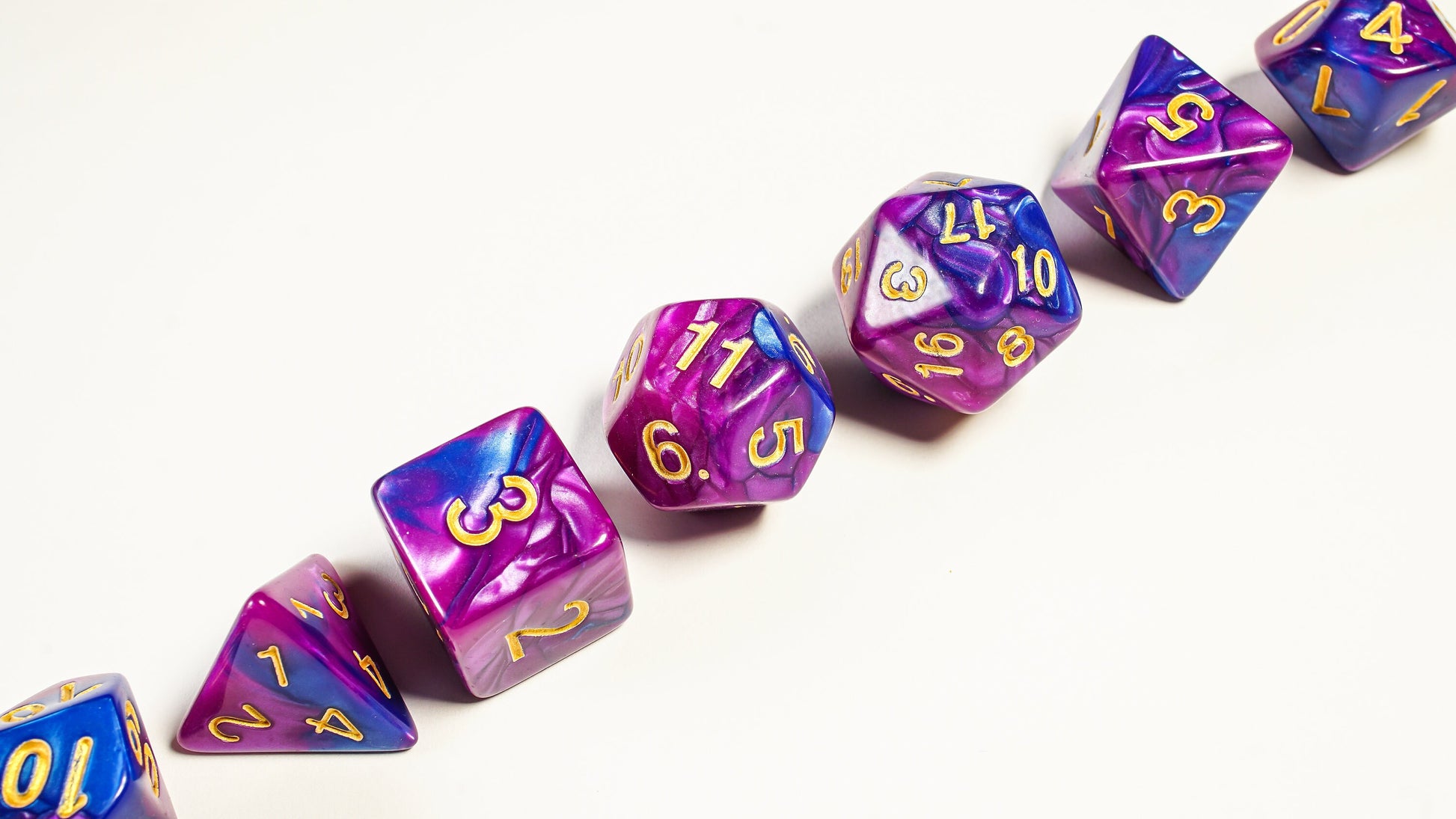Purple Haze, DnD Dice Set, Dice Set for Dungeons and Dragons, Role Playing Games, Polyhedral dice set, Limited Edition, DM Gift, Favors