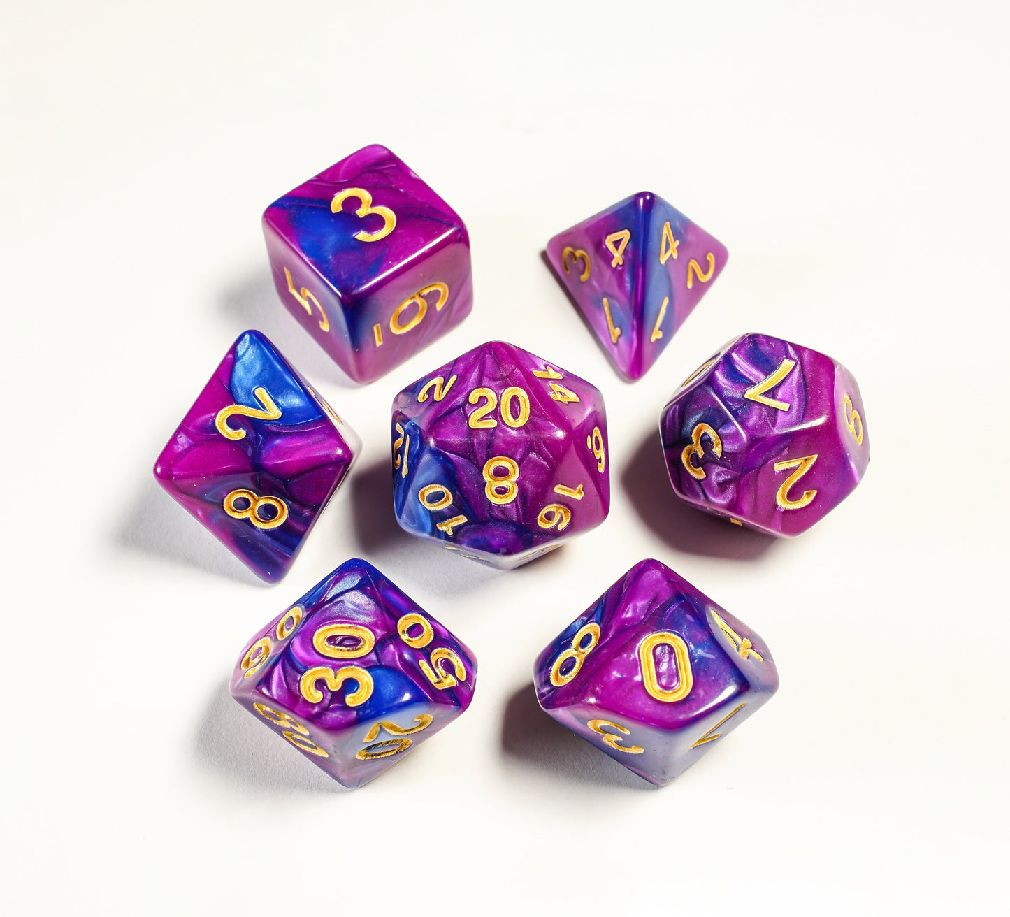 Purple Haze, DnD Dice Set, Dice Set for Dungeons and Dragons, Role Playing Games, Polyhedral dice set, Limited Edition, DM Gift, Favors