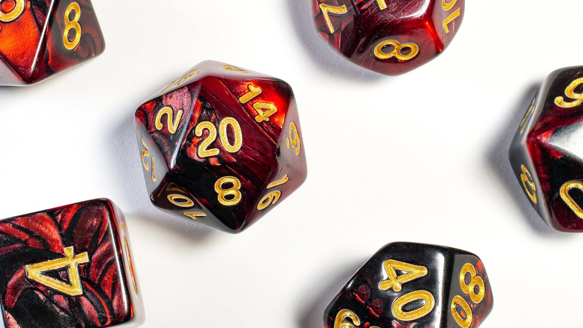 Draconic Fury, DnD Dice Set, Dice Set for Dungeons and Dragons, Role Playing Games, Polyhedral dice set, Limited Edition, DM Gift, Favors
