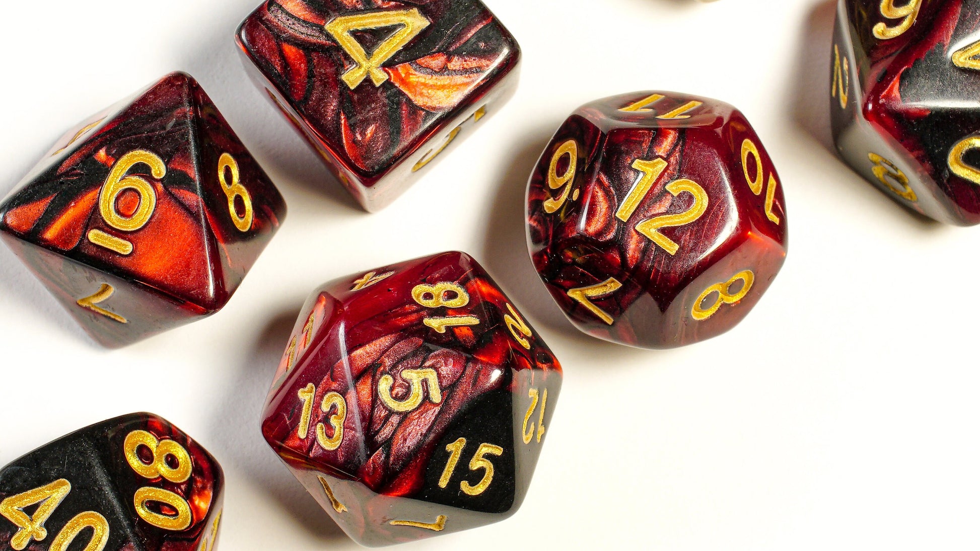 Draconic Fury, DnD Dice Set, Dice Set for Dungeons and Dragons, Role Playing Games, Polyhedral dice set, Limited Edition, DM Gift, Favors