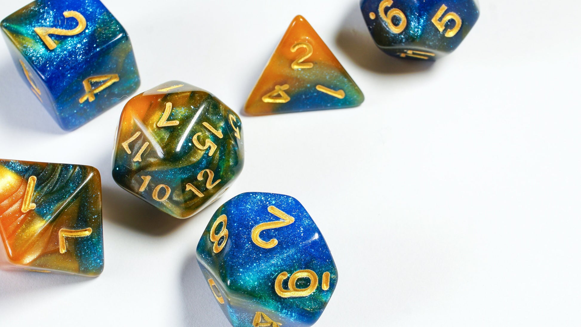Dreamer, DnD Dice Set, Dice Set for Dungeons and Dragons, Role Playing Games, Polyhedral dice set, Limited Edition, DM Gift, Favors