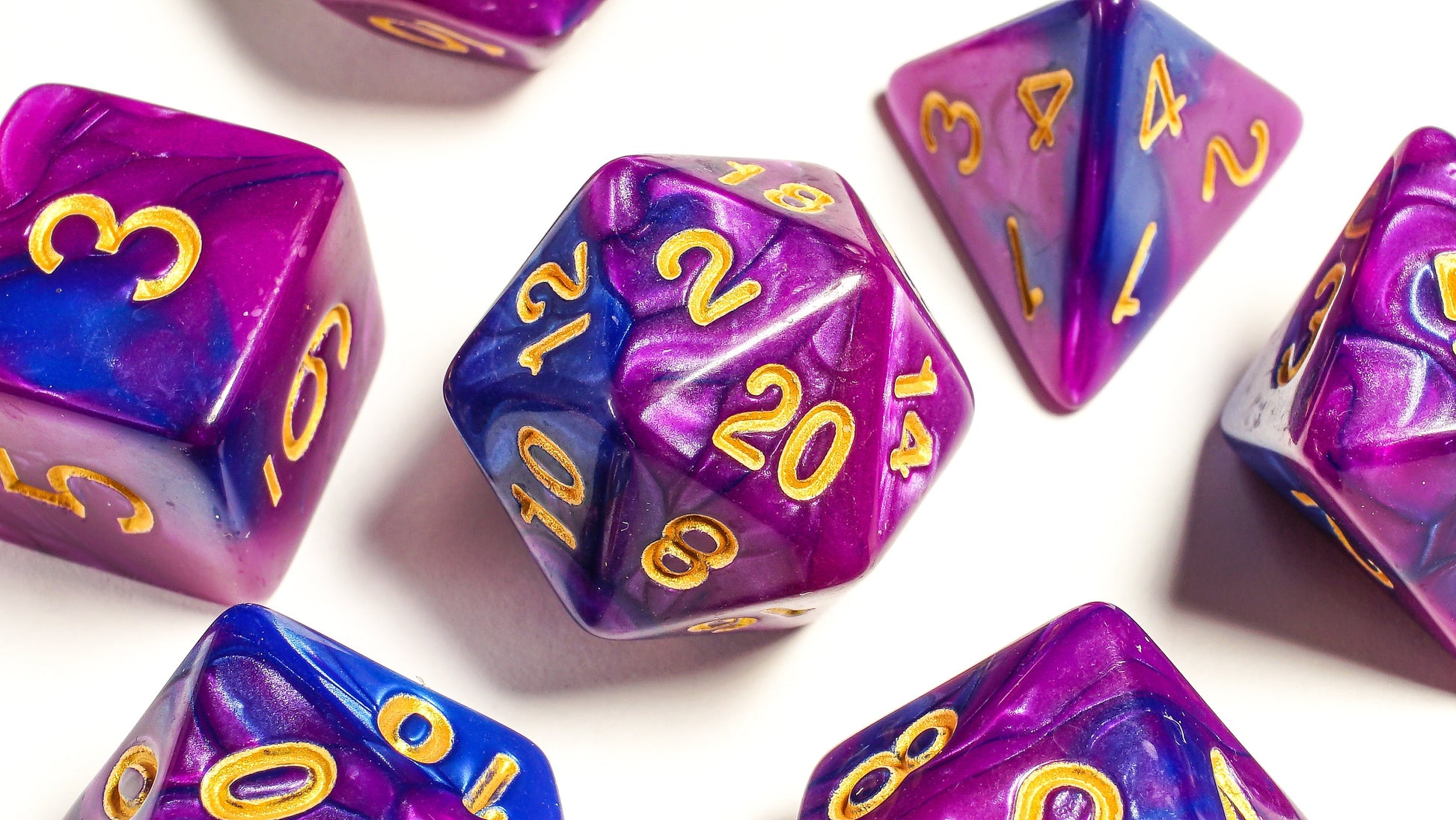 Purple Haze, DnD Dice Set, Dice Set for Dungeons and Dragons, Role Playing Games, Polyhedral dice set, Limited Edition, DM Gift, Favors