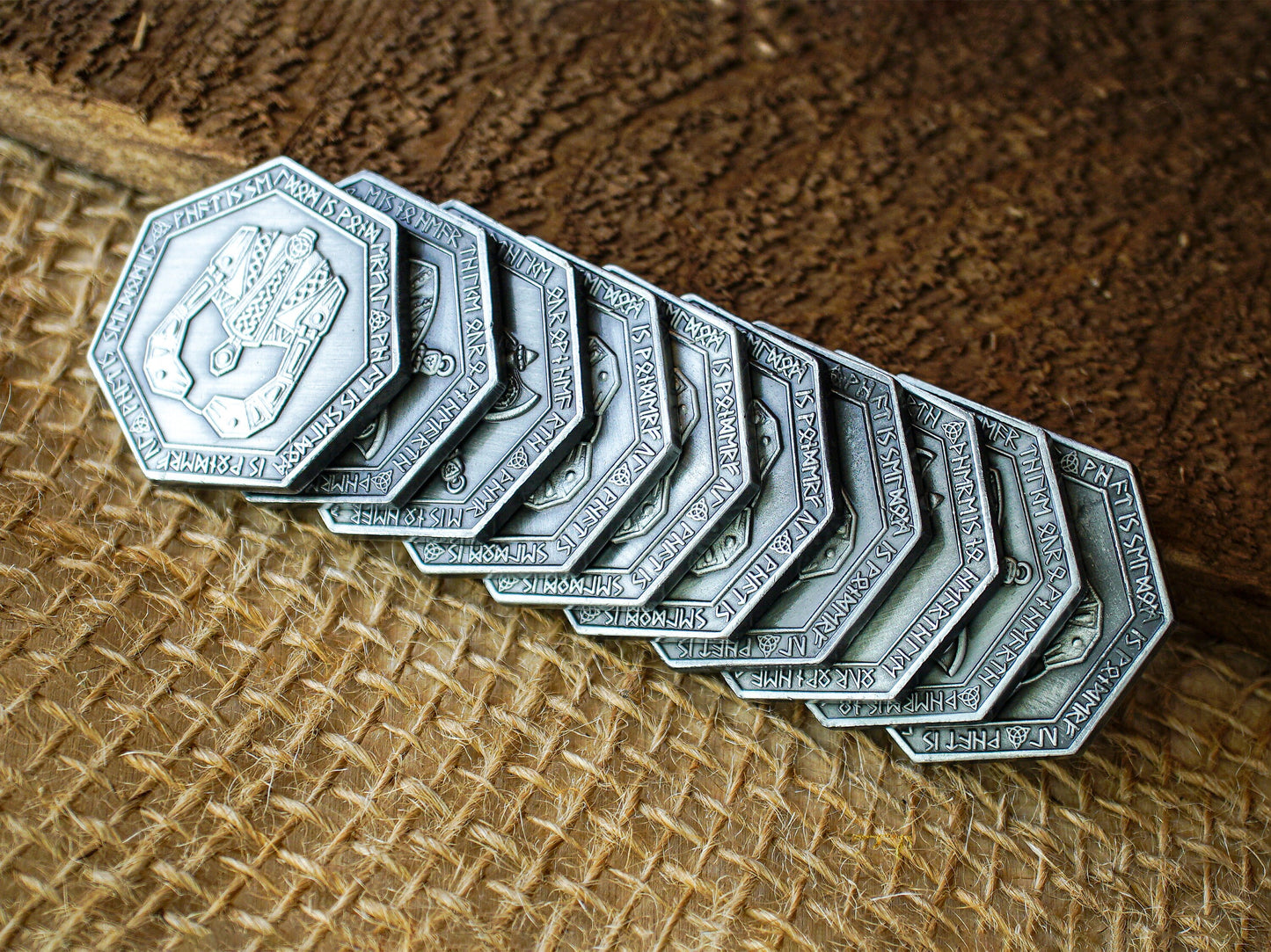 Dwarven Gold Silver Copper Coin Currency Bundle, Coin Sets, Dungeons and Dragons, Tabletop RPG Props, Life size props, Larping, Roleplaying