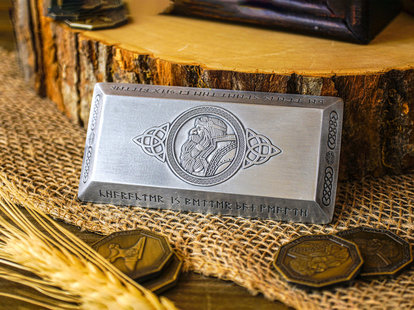 Dwarven Gold and Silver Bars, Currency Bundle, Bar Sets, Coin Sets, Dungeons and Dragons, TTRPG Props, Life size props, Larping, Roleplaying