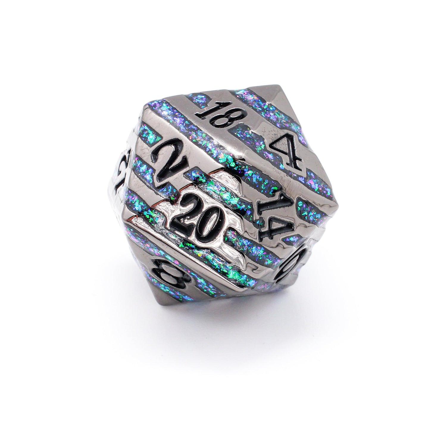 Mana Adamantine Veined Metal Dice Set, DnD Dice Set, Dungeons and Dragons, Role Playing Games, MTG Dice, Gifts, Wedding Favors, GM Gift