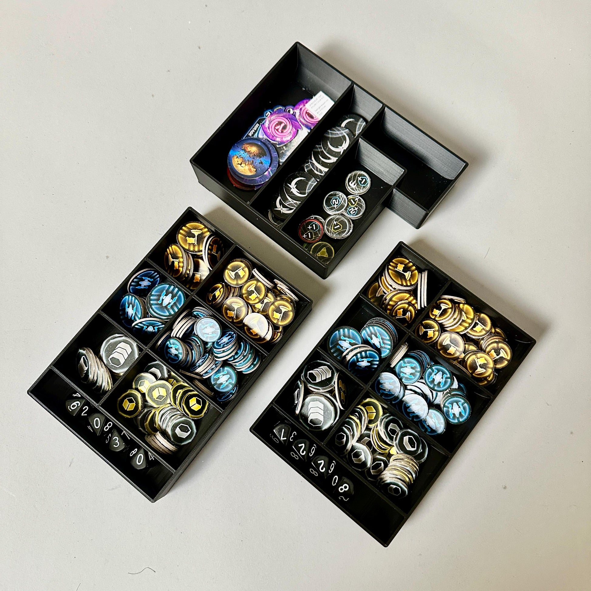Twilight Imperium 4th Edition + Prophecy of Kings + Codex Deluxe Organizer, Fits Sleeved Cards, Game Insert, TI4, Board Game Accessories