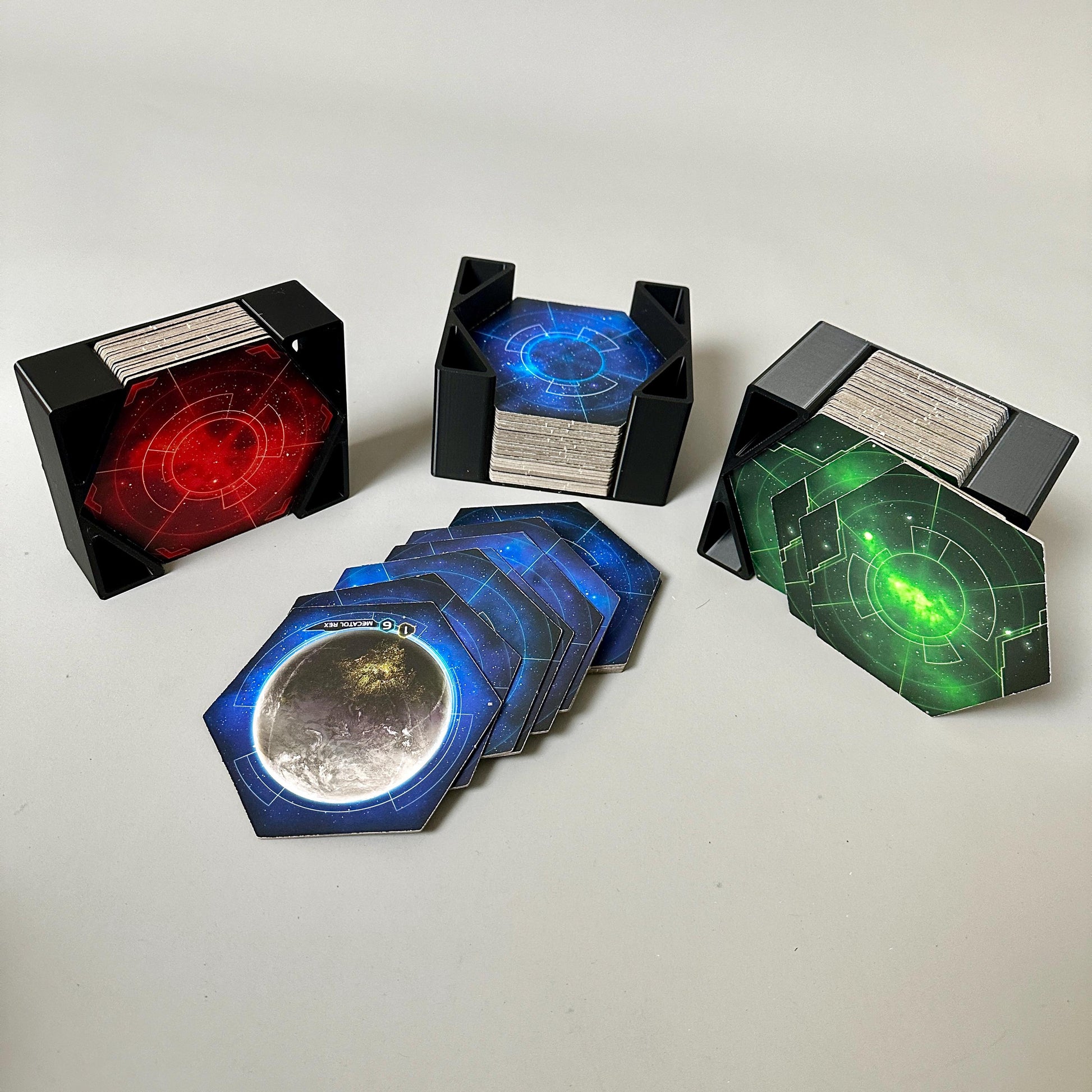 Twilight Imperium 4th Edition + Prophecy of Kings + Codex Deluxe Organizer, Fits Sleeved Cards, Game Insert, TI4, Board Game Accessories