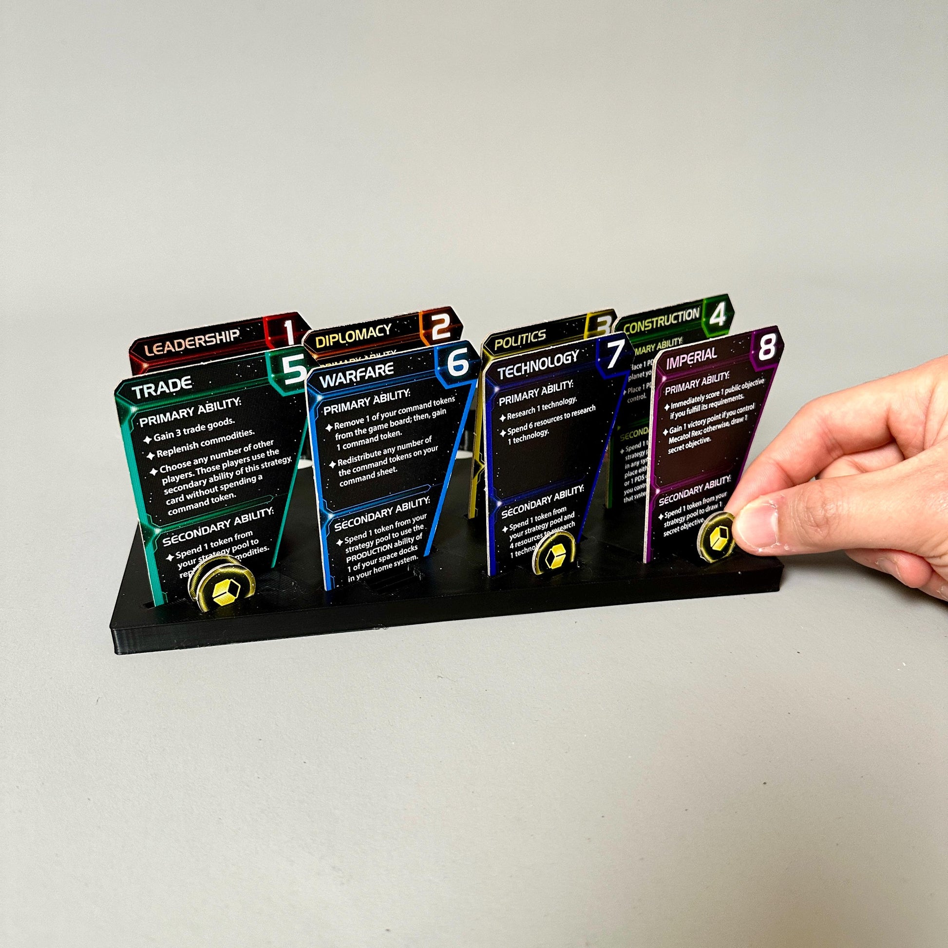 Twilight Imperium 4th Edition + Prophecy of Kings + Codex Deluxe Organizer, Fits Sleeved Cards, Game Insert, TI4, Board Game Accessories