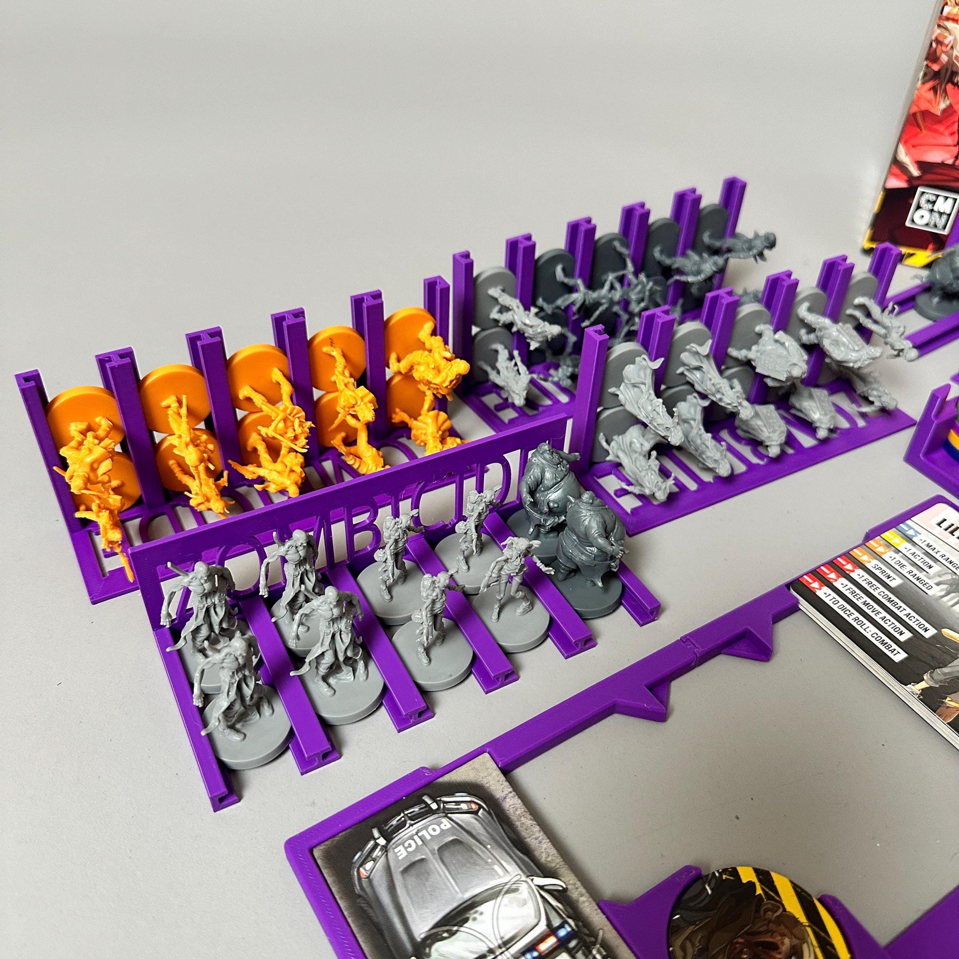 Zombicide 2nd Edition Token & Card Organizer | Perfect for Sleeved or Non-Sleeved Cards | Box Insert | Card Trays | Accessories | Boardgames