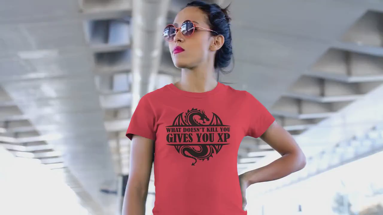 What Doesn't Kill You Gives You XP | UNISEX T Shirt Dungeon Master DM Gift | Dungeons and Dragons Tee | DnD Game | D&D | Tabletop Rpg