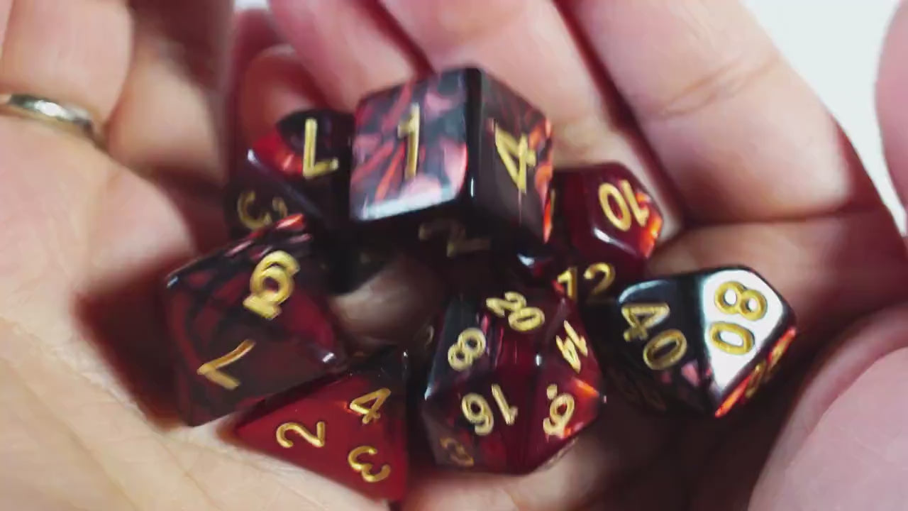 Draconic Fury, DnD Dice Set, Dice Set for Dungeons and Dragons, Role Playing Games, Polyhedral dice set, Limited Edition, DM Gift, Favors