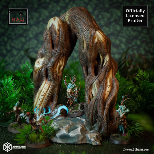 Arboreal Gate D&D terrain 28-32mm | Dungeons and Dragons | DnD | Pathfinder | Starfinder | Tabletop RPG | Wargaming |