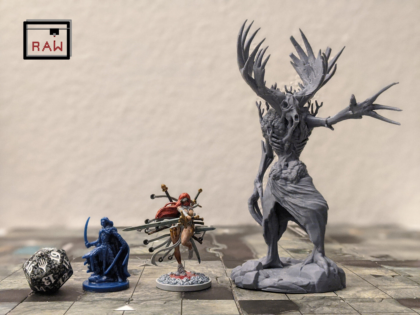 Wendigo Leshun DnD Miniature, Dungeons and Dragons, D&D, Pathfinder, Tabletop RPG, Role Playing Games, TTRPG, Feywild, Forest Creature