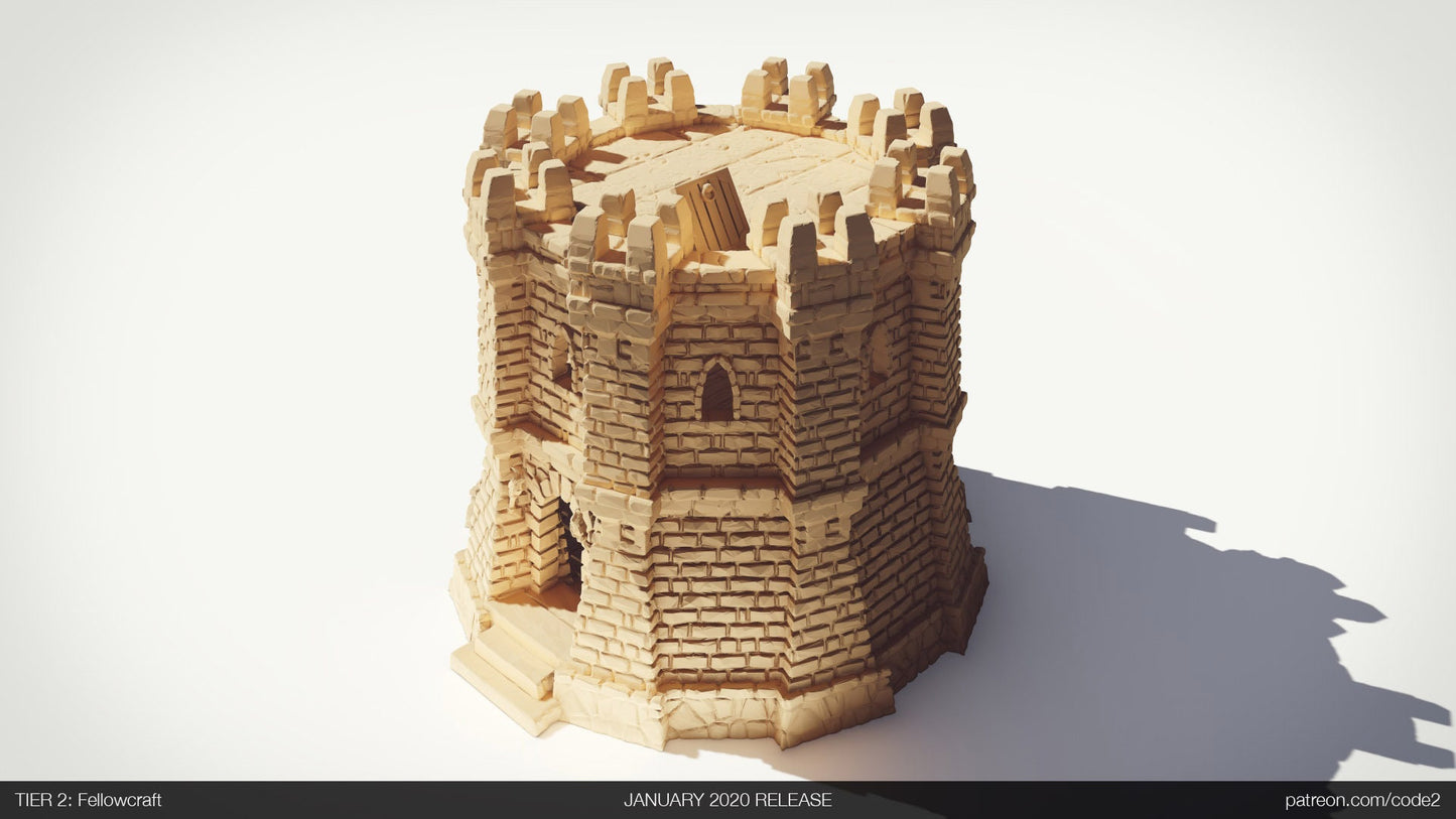 Ulvheim Tower 2 Terrain D&D 28mm | 32mm | Dungeons and Dragons | DnD | Pathfinder | Starfinder | Tabletop RPG | Wargaming |