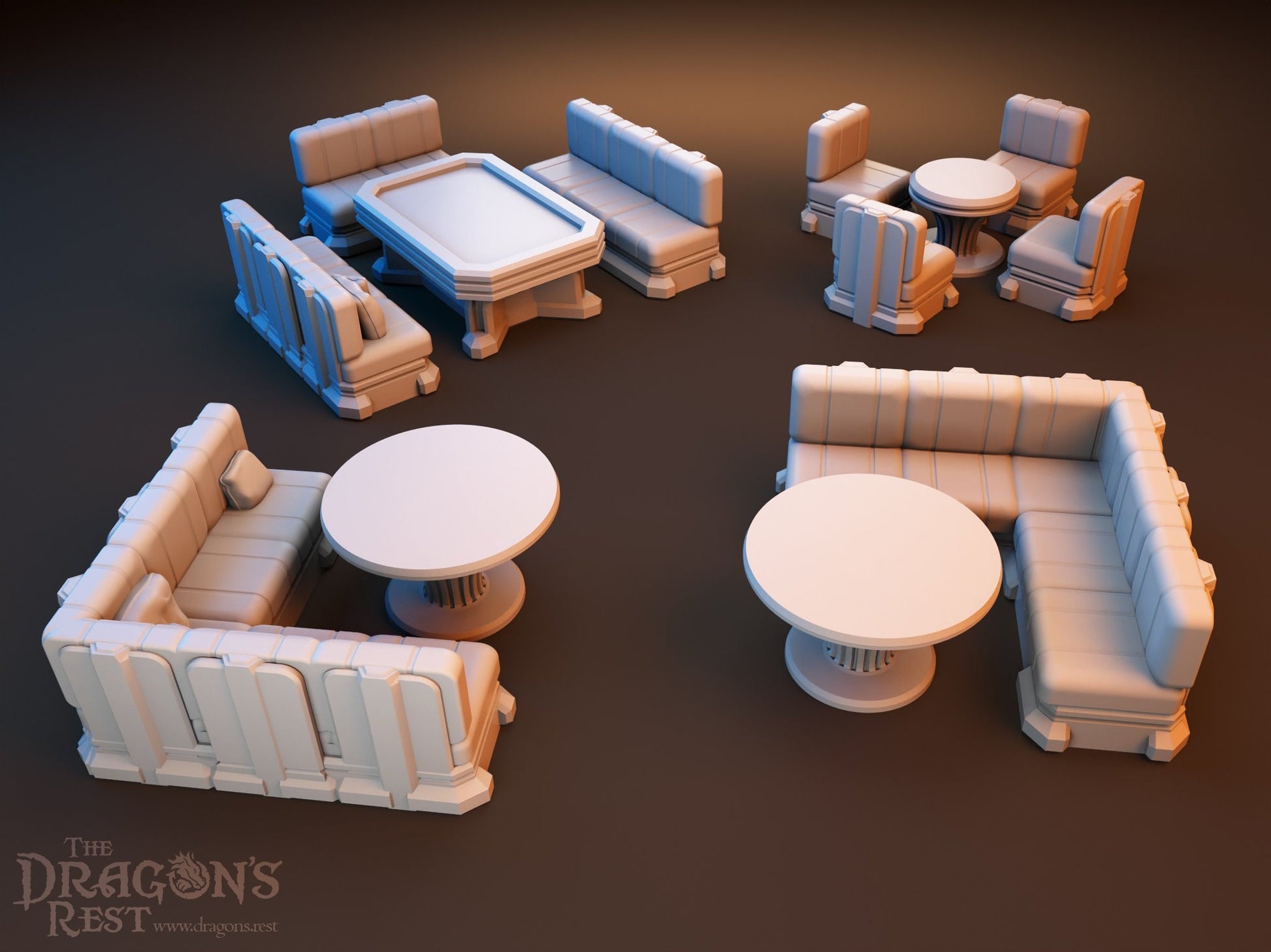 20pcs Barracks 28mm | 32mm Sci-Fi Scatter Terrain Set | Dungeons and Dragons | DnD | Starfinder | Battletech | SW Legion | Wargaming