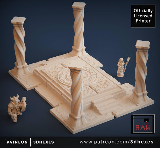 The Ritual Platform D&D terrain 28-32mm | Dungeons and Dragons | DnD | Pathfinder | Starfinder | Tabletop RPG | Wargaming |