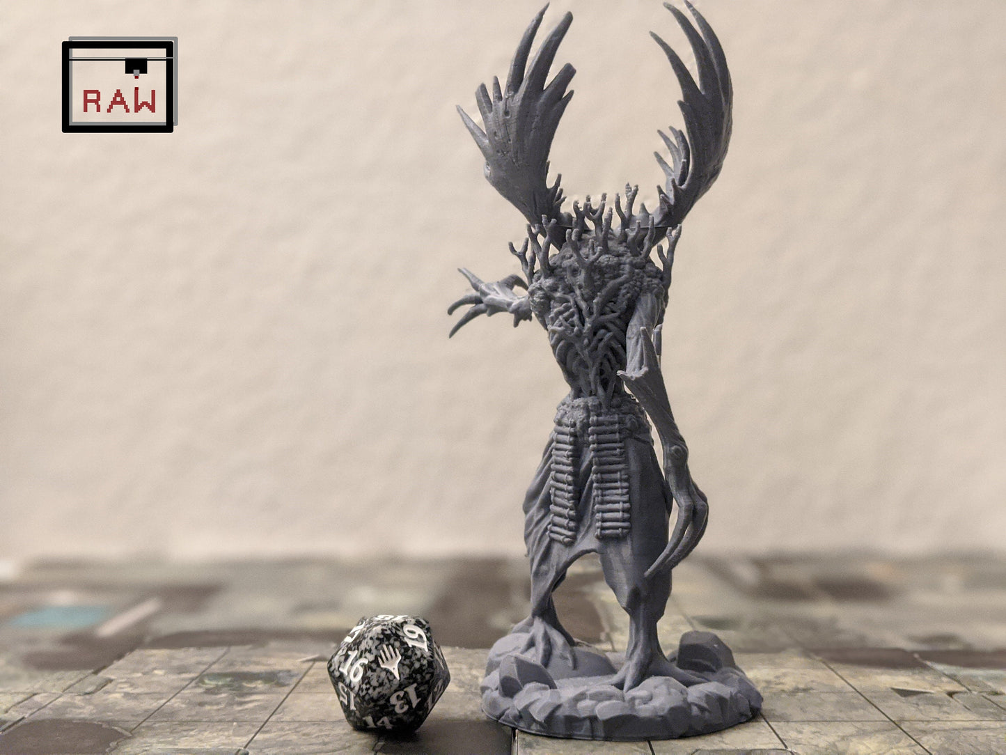 Wendigo Leshun DnD Miniature, Dungeons and Dragons, D&D, Pathfinder, Tabletop RPG, Role Playing Games, TTRPG, Feywild, Forest Creature