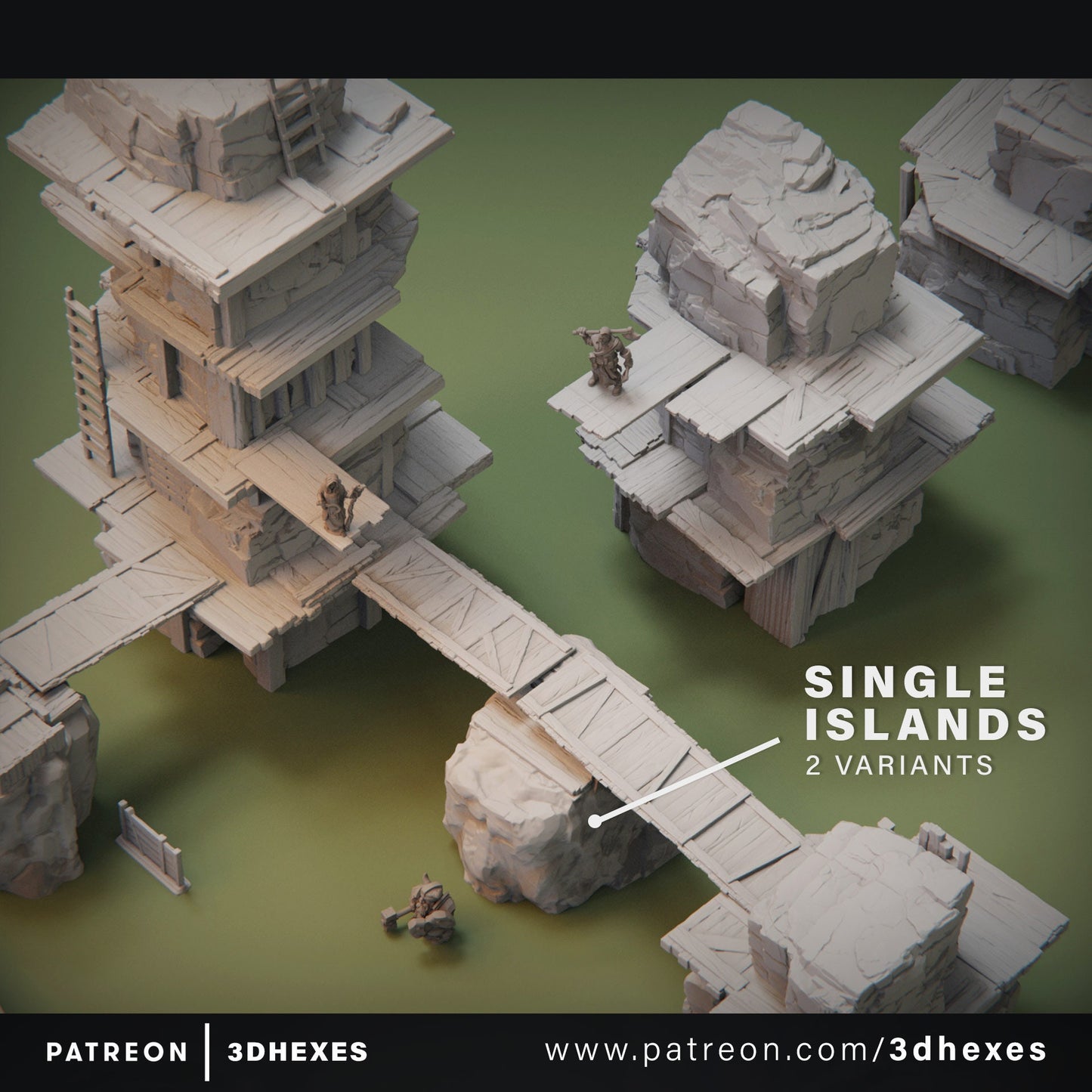 28pcs The Stone Pillars Outpost Set D&D terrain 28-32mm | Dungeons and Dragons | DnD | Pathfinder | Starfinder | Tabletop RPG | Wargaming |