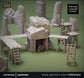 26pcs The Stone Pillars Outpost Mine Entry D&D terrain 28-32mm