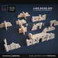 13pcs Lion Ruins Wall Set D&D terrain 28mm | 32mm | Dungeons and Dragons | DnD | Pathfinder | Starfinder | Tabletop RPG | Wargaming |